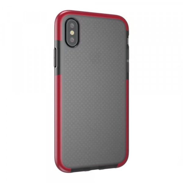 Wholesale iPhone X (Ten) Mesh Hybrid Case (Red)